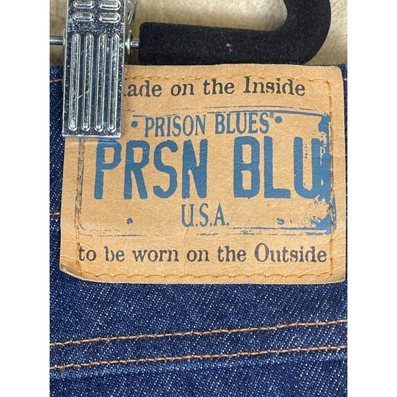 PRSN BLU‎ Carpenter Jeans Straight Leg Mens 40x30 Relaxed Fit Made in USA Blue - Picture 10 of 13
